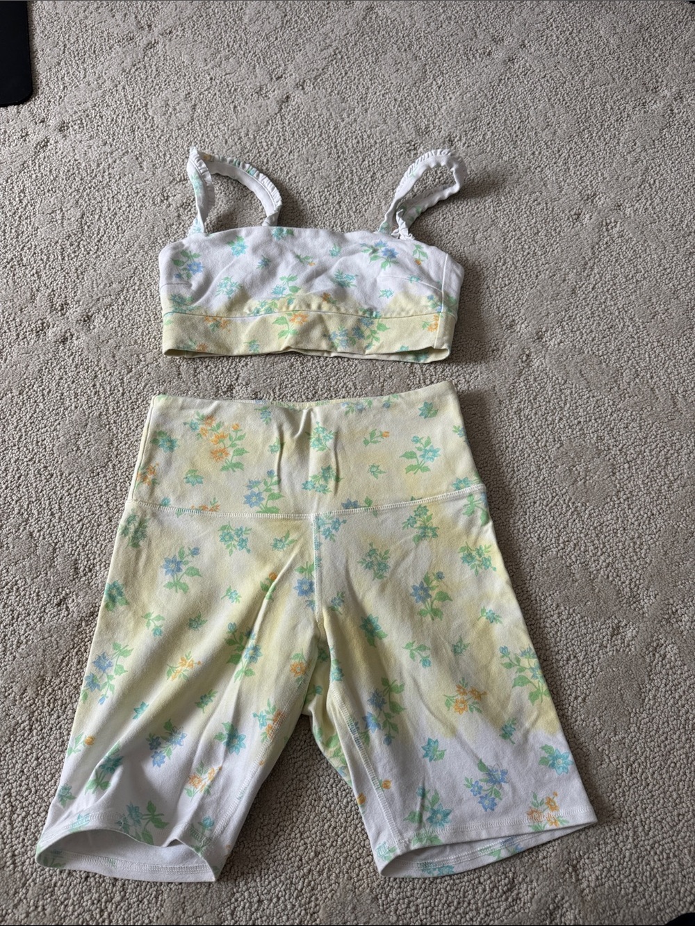 Sincerly Jules Yellow Floral Two-Piece Set